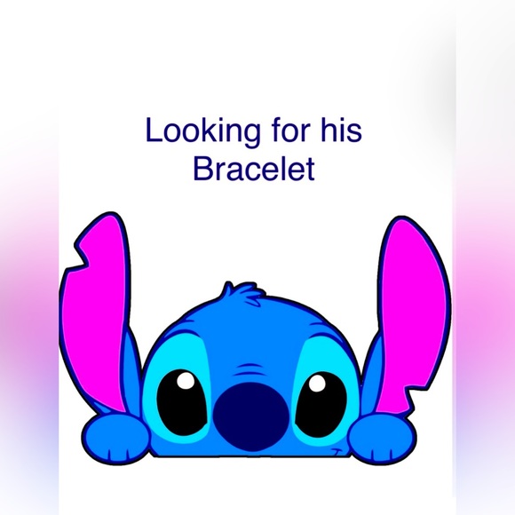 NWOT Disney Lilo and Stitch Charm Bracelet bead adjustable chain - Picture 6 of 6